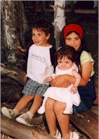 Con mis primos Lucas y Camila hijos de mi to Carlos
